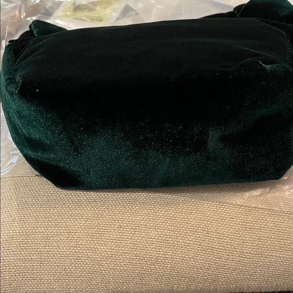 J. Crew Old Forest Velvet Double-Knot Handbag/NWT - Picture 7 of 11